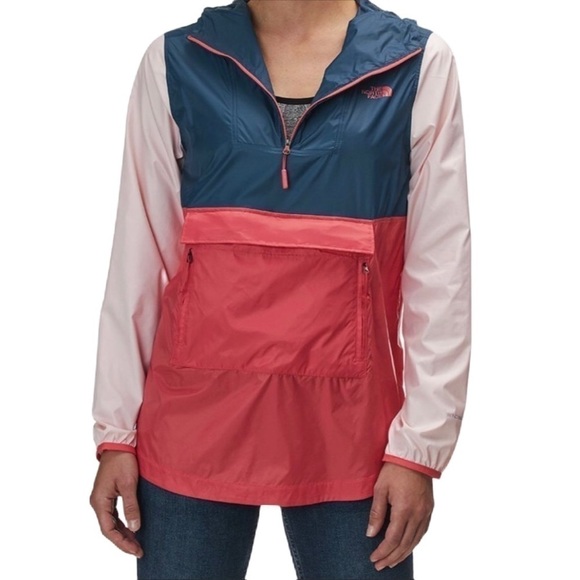 ⭐️HP⭐️SzXS The North Face Giacca Donna Fanorak in Spiced Coral Multi EUC - Picture 3 of 16